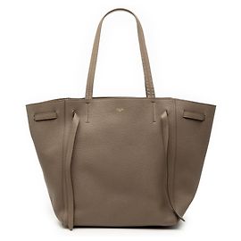 Céline Celine Brown Small Leather Phantom Cabas Tote Brown Taupe