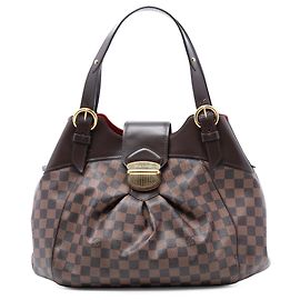 Louis Vuitton Marrom Damier Ebene Sistina GM Marrom