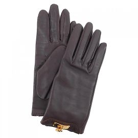 Gants marron Hermès Marron