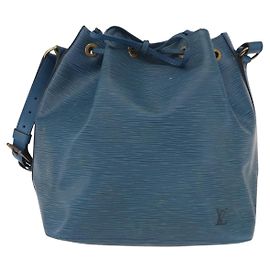 Louis Vuitton Petit Noe Epi Leather Medium Blu