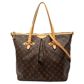 Louis Vuitton Monogram Palermo GM Tote/Shoulder Bag Brown