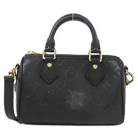 Bolsa Nano Speedy Monogram Empreinte Louis Vuitton Preto