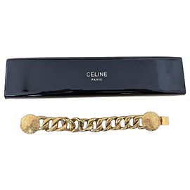 Céline Bracelet Celine avec logo Triomph - Fermeture médaillon Doré