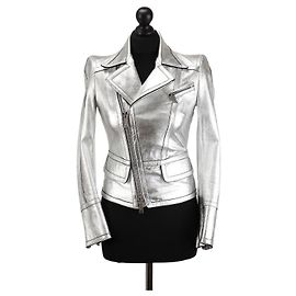 Dsquared2 Jaquetas de couro Prata