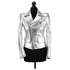 Dsquared2 Bikerjacken Silber