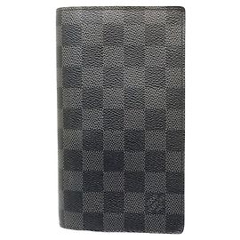 Portafoglio Damier Graphite Louis Vuitton Nero