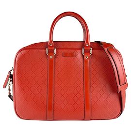 Gucci Diamante Leather Handbag Orange
