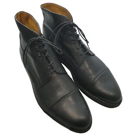 Paraboot ankle boots in anthracite gray leather, size 8 (42), excellent condition Dark grey