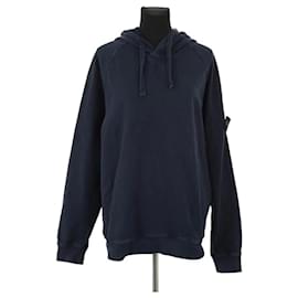 Stone Island Blauer Baumwollpullover Blau