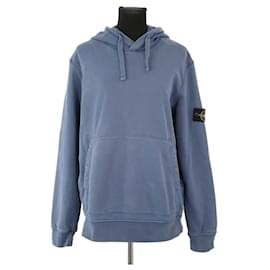 Stone Island Blauer Baumwoll-Sweatshirt Blau