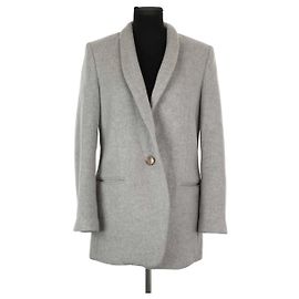 Isabel Marant Grau Wolljacke Grau
