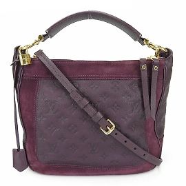 Louis Vuitton Monogram Empreinte Handbag Purple