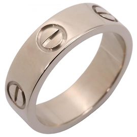 Cartier Love Ring in 18K White Gold Silvery