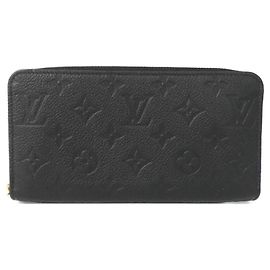 Louis Vuitton Monogram Empreinte Zippy Wallet Black Monogram