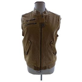 Chaqueta sin mangas Marc Jacobs beige de algodón Beige
