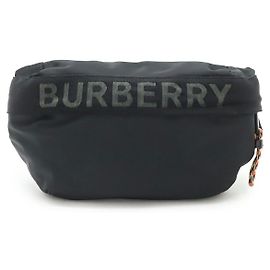 Burberry SONNY Nylon-Leder Bauchtasche Schwarz