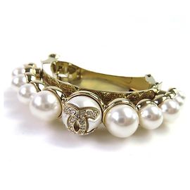 Accessorio per capelli Chanel COCO Mark in pietra e perle D'oro