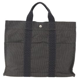 Hermès Fourre-tout Herline aus Canvas Braun