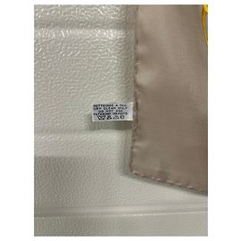 Écharpe Foulard En Soie Céline Paris Vintage - 120x30cm, Beige, Neuf Avec étiquettes
