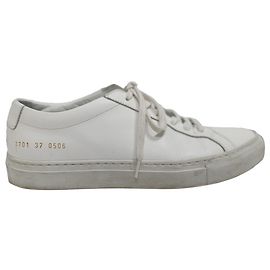 Autre Marque Common Projects Original Achilles Sneakers in White Leather White Cream