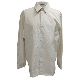 Camisa com botões Burberry em algodão branco Branco Cru