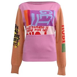 Chloé Intarsia-Strick Pullover in mehrfarbiger Wolle Mehrfarben