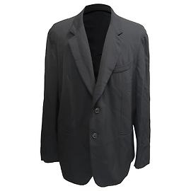 Giorgio Armani Single-Breasted Blazer and Trousers Suit in Black Wool Black