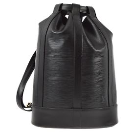 Louis Vuitton Randonnee Backpack Epi Leather PM Black