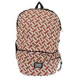 Burberry TB Nylon Orange Backpack Waist Pouch Black