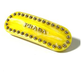 Barrette Plex pour femmes PRADA Jaune