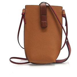 Bolsa de telefone mini Loewe Anagram Gate Marrom