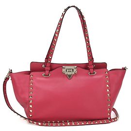 Bolso Tote Valentino Rockstud, Rosa, Mujer Rosa