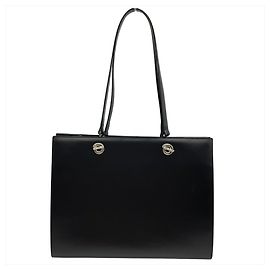 Cartier Panthere Tote Bag Leather Black Leopard Available for Women Black