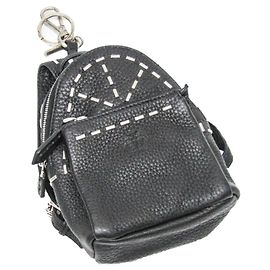 Fendi Selleria Pouch Keyring (Black) Black