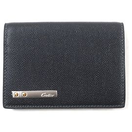 Custodie in pelle nera Cartier Nero