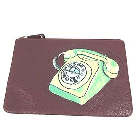 Fendi Pouch Clutch Tasche Braun Braun