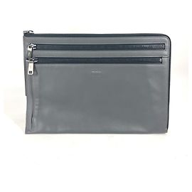 Pochette Fendi Sac Clutch gris Marron