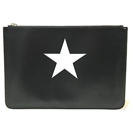 Bolsa Clutch Givenchy Bolsa Clutch Preto e Branco Preto