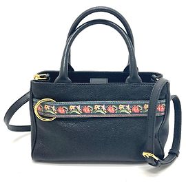 Etro Blumen Tasche Umhängetasche Modeaccessoire Handtasche Schwarz Schwarz