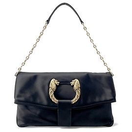 Bulgari Bolsas Clutch de Seda Preta Bvlgari Preto