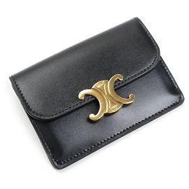 Céline Tarjetero Triomphe de CELINE, Negro, ., Mujer, S- Negro