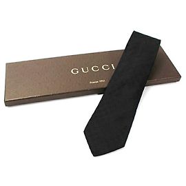 Gucci Silk Tie GG Pattern GUCCI Men's Black