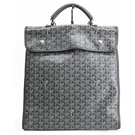 GOYARD Saint Leger Backpack, Gray, Men's and Women's, Brown