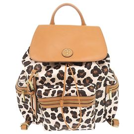 Sac à dos multicolore en PVC imprimé léopard Tory Burch Multicolore