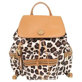 Tory Burch Leopard Print PVC Multicolor Backpack Daypack Multiple colors