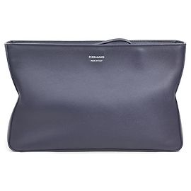 Borsa a pochette Salvatore Ferragamo / seconda borsa, pelle, blu navy, per uomini e donne, Blu