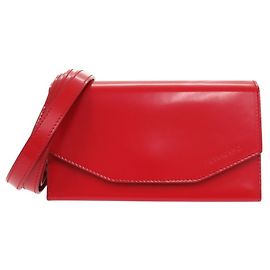 Salvatore Ferragamo Calf Red Shoulder Bag Clutch Red