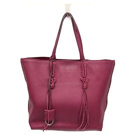 Tod's Damen Leder Tote Bag lila Lila