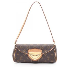 Sac à épaule Beverly Pochette Louis Vuitton Marron Monogramme