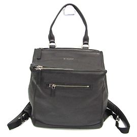 Givenchy Pandora Men,Women Leather Backpack Black Black